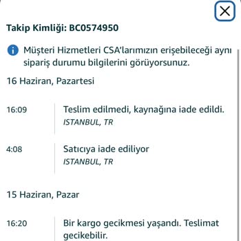 Kargom Evde Olmama Rağmen İade Edildi