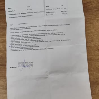 Güneş Gözlüğümdeki Yansıma Sorunu Ve Garanti İncelemesindeki Tutarsızlıklar Mağdur Etti