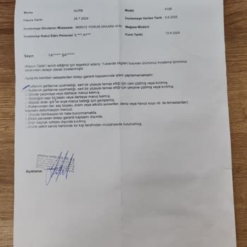 Güneş Gözlüğümdeki Yansıma Sorunu Ve Garanti İncelemesindeki Tutarsızlıklar Mağdur Etti