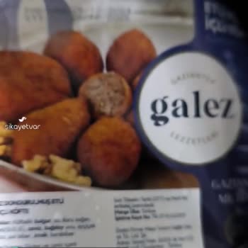 Galez Gıda Dağılan İçli Köfte Paramı Bu Markadan İade İstiyorum