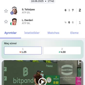 Tenis Karşılaşmasında Hatalı Bahis Sonucu Ve İlgisiz Müşteri Hizmeti