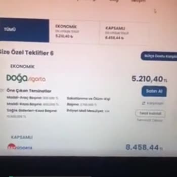 Doğa Sigorta Verilen Teklifin Poliçe Kesilmemesi