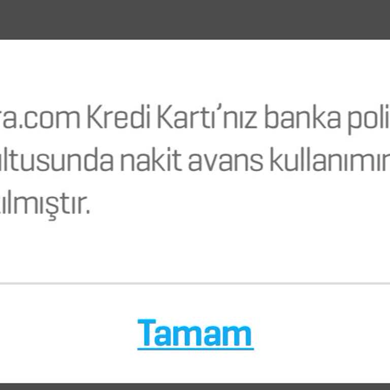 Nakit Avansım Sebepsiz Kapatıldı, Bilgi Alamıyorum