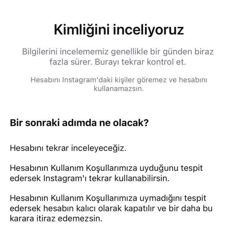 Instagram Hesabım Özgün İçeriklere Rağmen Askıya Alındı