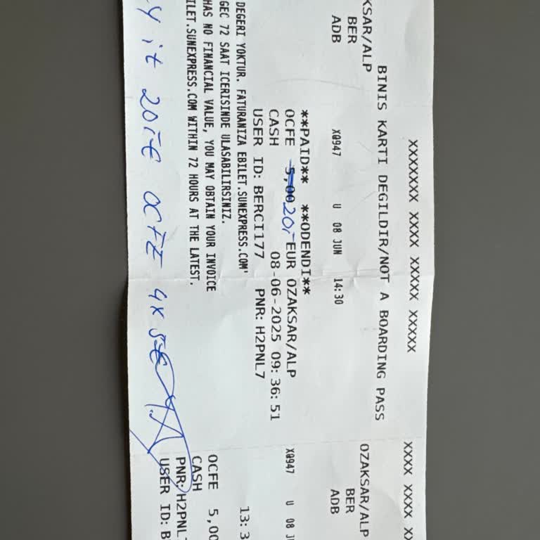 I Paid ₺20 for SunExpress Berlin–Izmir Check-in After Their Website Failed