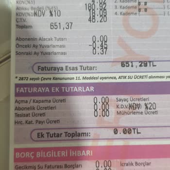 Su Faturasında Beklenmedik Yüksek Vergi Ve Tutar Şaşkınlığı