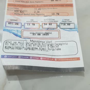 Su Faturasında Beklenmedik Yüksek Vergi Ve Tutar Şaşkınlığı