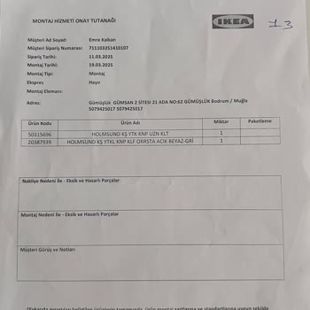 İkea Holmsund Kanepe Sorununda 6 Ay Süren Çözümsüzlük Ve Müşteri Hizmetleri İlgisizliği