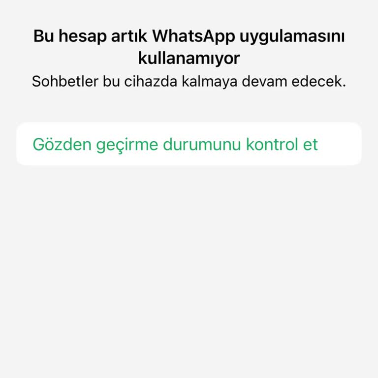 Yeni Hatla WhatsApp'a Kayıt Oldum, Sebepsiz Ban Yedim