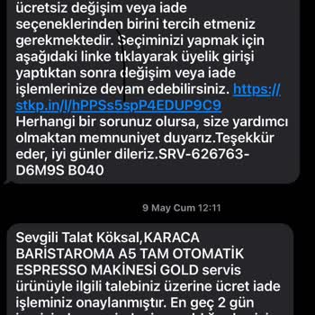 Karaca'dan 40 Gündür Beklenen Ücret İadesi Ve Müşteri Hizmetleri Sorunu