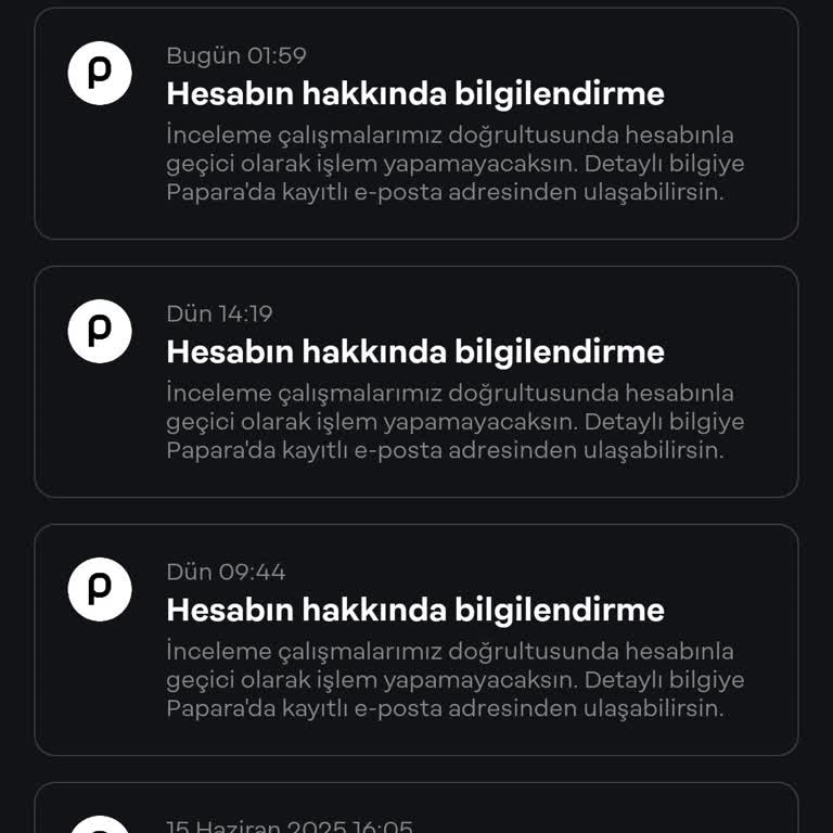 Papara Hiçbir Suçumuz Yokken Paramıza Bloke Kondu Mağduruz