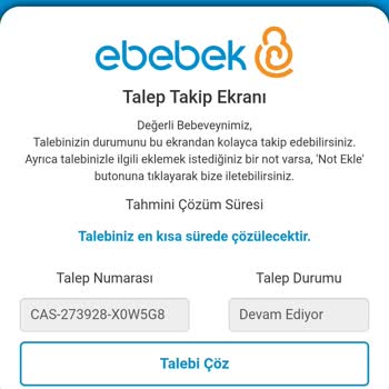 Ebebek Siparişim İptal Edilmedi Para İadesi Yapılmıyor