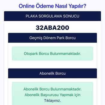 Otopark Abonelik Durumu ve Sistemsel Sorunlar Hakkında Şikayet