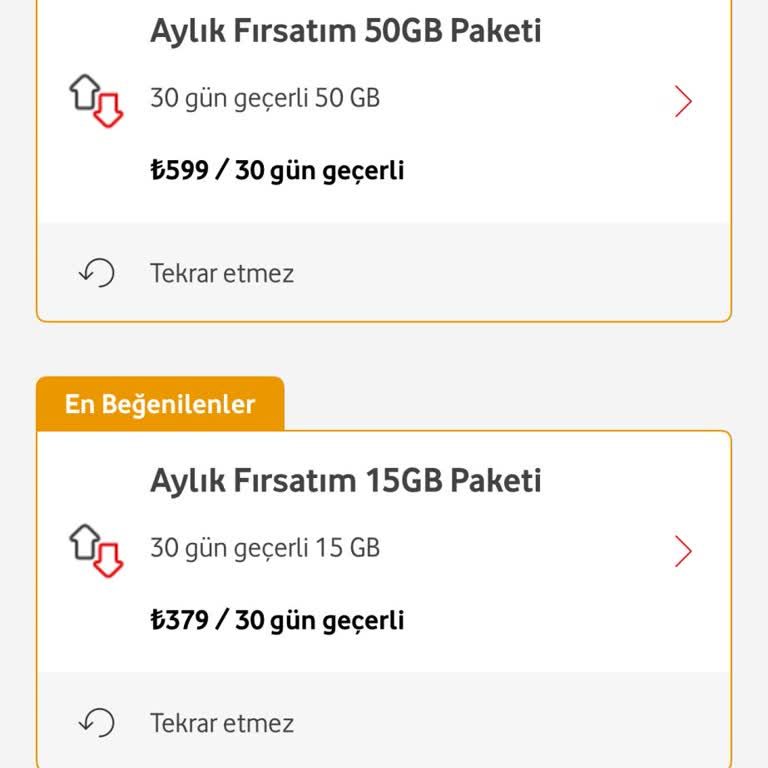 Ek Paket Fiyatlarının Yüksekliği Nedeniyle Operatör Değişikliği Düşüncesi