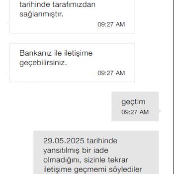 Zara İptal Edilen Ürünümün İadesini Yapmadı Canlı Destek Yardımcı Olmuyor