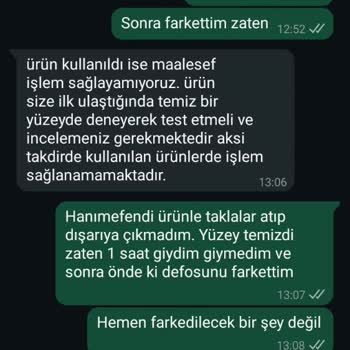 Fabrikasyon Hatalı Ayakkabıya Rağmen İade Talebim Reddedildi