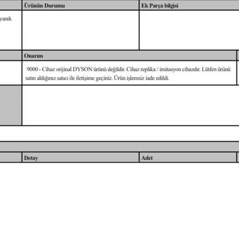 Hepsiburada’dan Satın Aldığım Dyson Ürünü Sahte Çıktı, Mağduriyetim Giderilmiyor