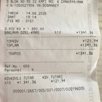 G****oğlu Söğütözü'nden AldığıM*Baklava Bayat Çıktı Ev Sahibine Mahcup Oldum