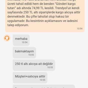 Trendyolda Hem Satıcıdan Hem Alıcıdan Kargo Ücreti Kesilmesi Mağduriyetim