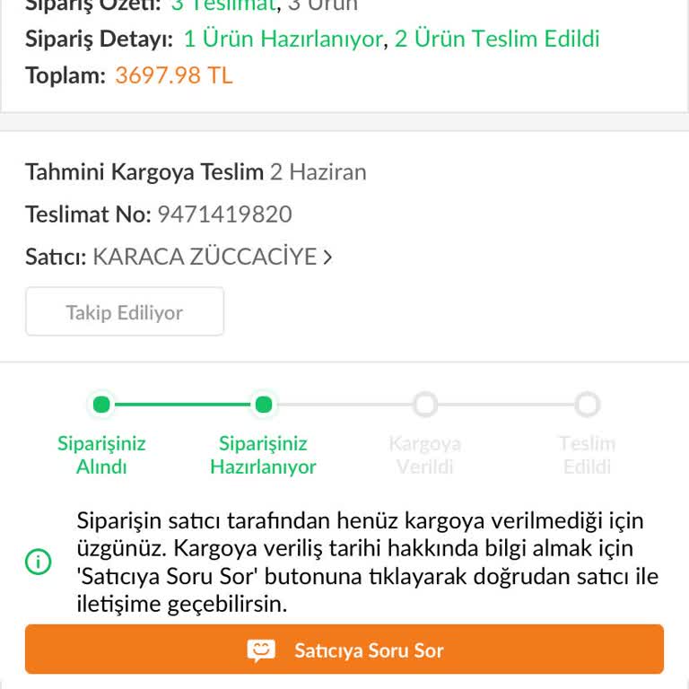 Karaca Siparişim 2 Haftadır Gönderilmiyor, Satıcıdan Yanıt Alamıyorum
