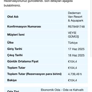 Rezervasyonum Onaylandıktan Sonra Sebepsizce İptal Edildi