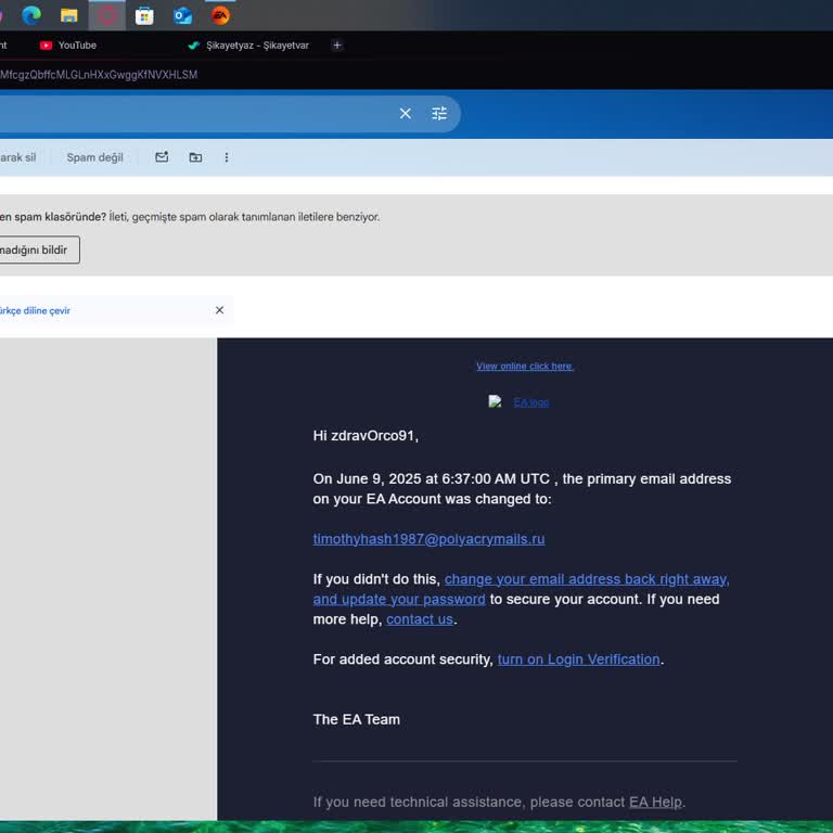 EA Hesabım Çalındı, E-Posta Değişikliği Yapamıyorum!