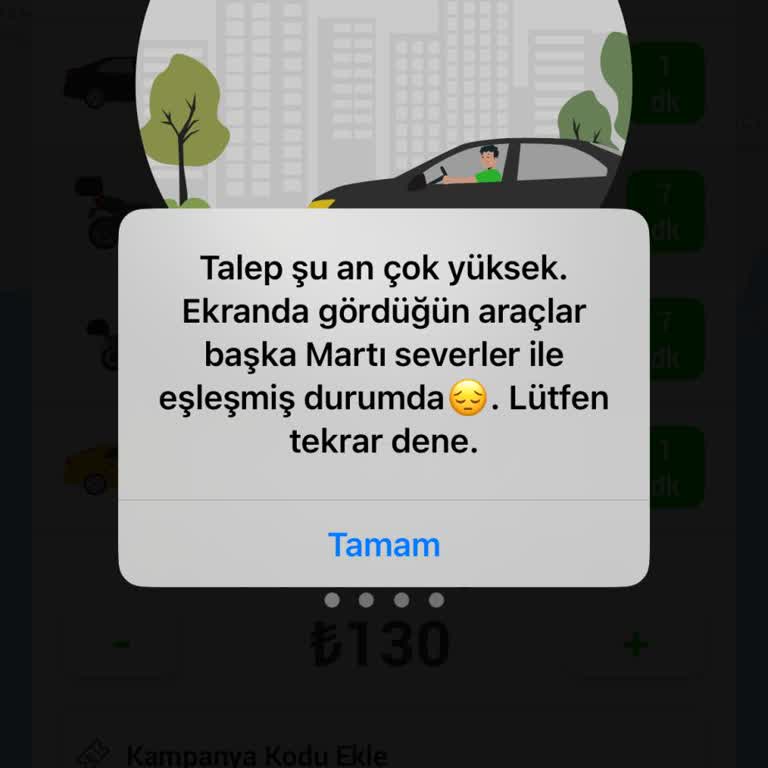 Yüksek Talep Bahanesiyle Yolculuklarım Sürekli İptal Ediliyor