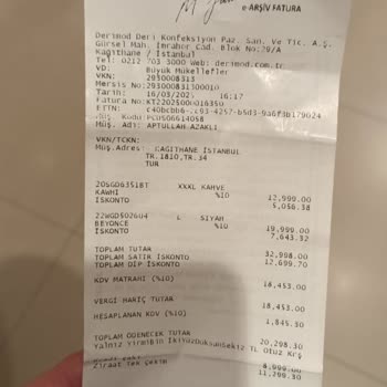 Derimod'dan Alınan Deri Kabanın Kusuru Ve Değişim Sorunu