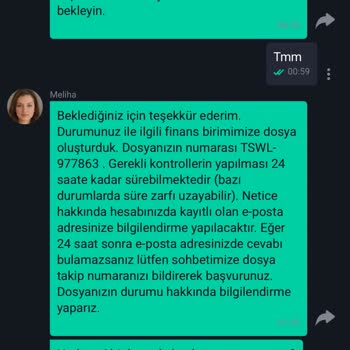 Gönderdiğim Para Hesabıma Geçmedi, Destek Yetersiz