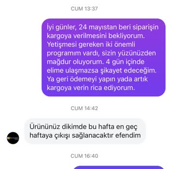 Ödememi Aldılar, Ürünü Ve İadeyi Vermiyorlar