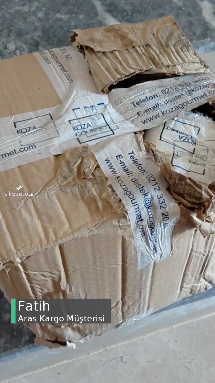Aras Kargo Hasarlı Koli Teslim Ediyor videonun kapak resmi