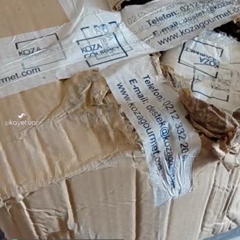 Aras Kargo Hasarlı Koli Teslim Ediyor