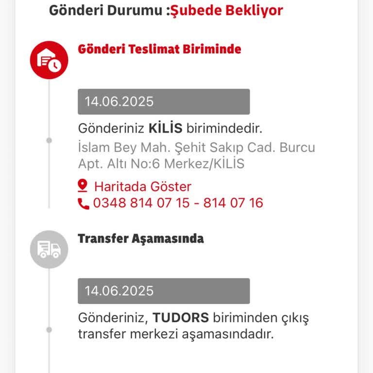 Teslimat Şubesinde Bekleyen Kargom Bir Türlü Ulaştırılmıyor