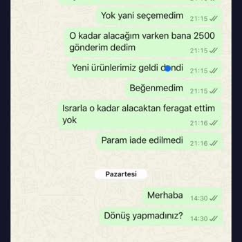 Aylarca Beklenen İade Ve İlgisiz Müşteri Hizmeti