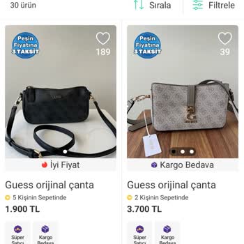 Guess Çantalarının Uygunsuz Fiyatla Satılmasıyla İlgilenilmedi