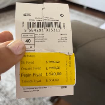 Yeni Alınan Pantolonun Dikişleri İlk Kullanımda Açıldı, İade Talebi