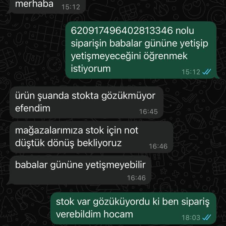 Stokta Olmayan Ürün Satışı Ve İletişimsizlik Hayal Kırıklığı Yarattı