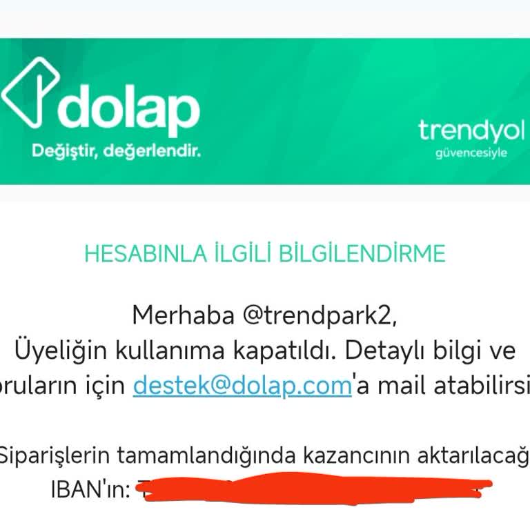 Haksız Kupon Kullanımı Gerekçesiyle Dolap Hesabım Kapatıldı