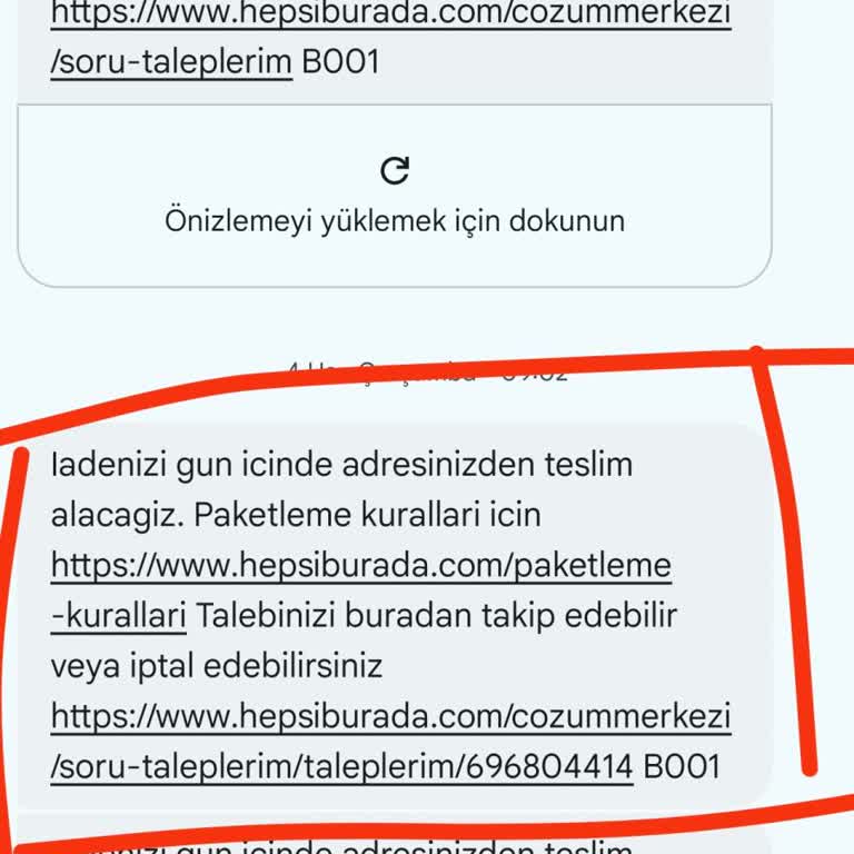 Hepsiburada İade Süreci