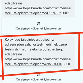 Hepsiburada İade Süreci