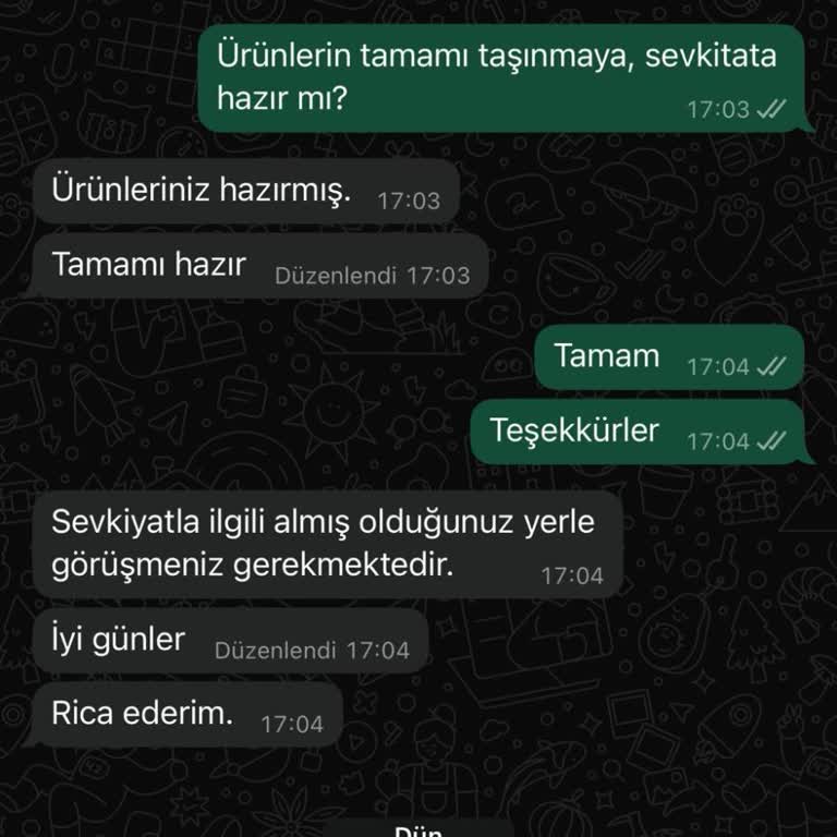 Uzun Süre Teslim Edilmeyen Sipariş Ve İletişim Sorunu