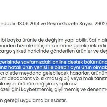 Satın Aldığım Ürün Görselden Farklı Ve Kusurlu Geldi