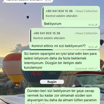 Siparişim Gönderilmedi, İletişim Yok, İade Talebime Dönüş Yapılmıyor