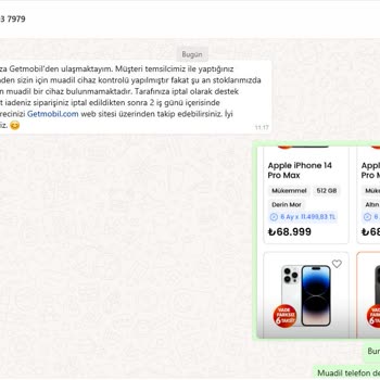 Sipariş Edilen Ürünün Teslim Edilmemesi Ve İletişim Sorunu