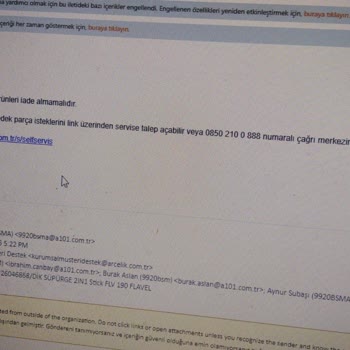 A101 Ve Arçelik İade Talebimi Bir Buçuk Aydır Sonuçlandırmıyor