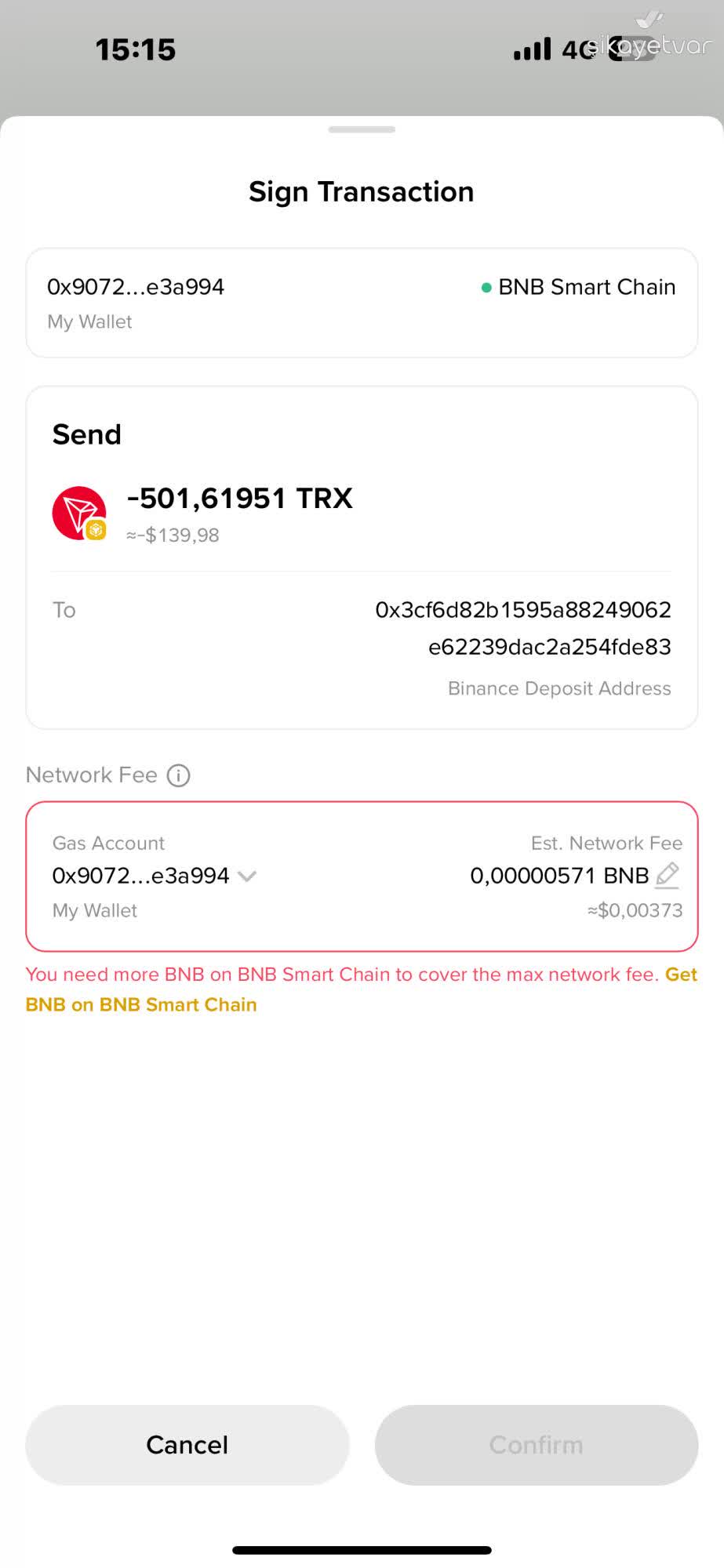 Binance Cüzdanında Trx Tokenini Dönüştüremiyor Ve Çekemiyorum - Şikayetvar