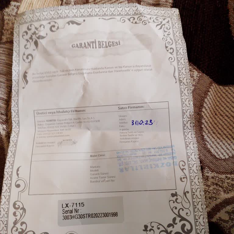 Garanti Belgesi Kabul Edilmedi, Tamir Ücretli Yapıldı