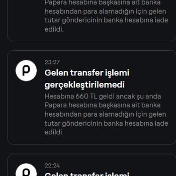 Papara'da Aynı Soyadlı Yakınlar Arasında Para Transferi Sorunu Ve Yetersiz Destek