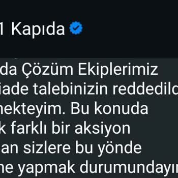 A101 Kapıda Siparişimde Erimiş Ve Hasarlı Dondurma, İade Talebim Reddedildi
