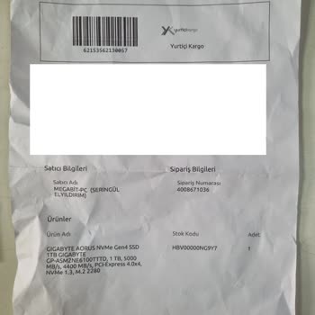 Kullanılmış Ve Arızalı SSD Satışıyla Mağduriyet Yaşadım